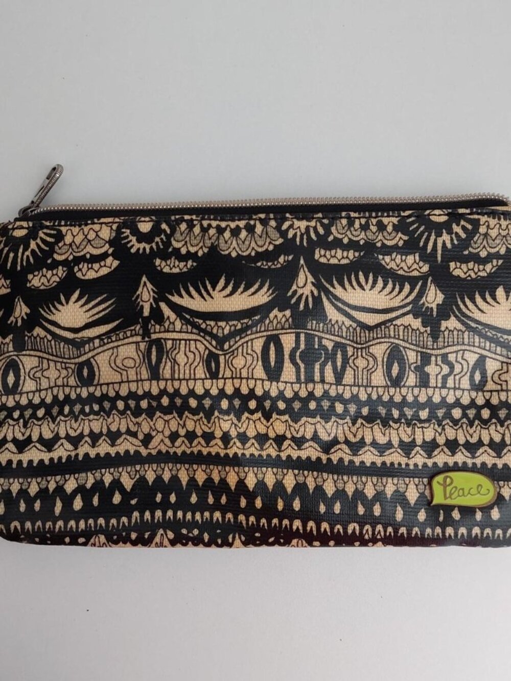 Sakroots black + tan patterned clutch #boho #clutch